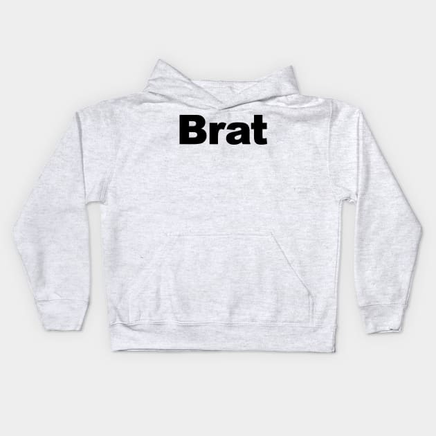 BRAT Kids Hoodie by darklordpug